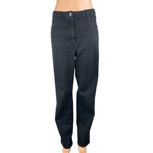 Aritzia Wilfred Women's Black High Rise Straight Leg Denim Jeans Pants Size 10